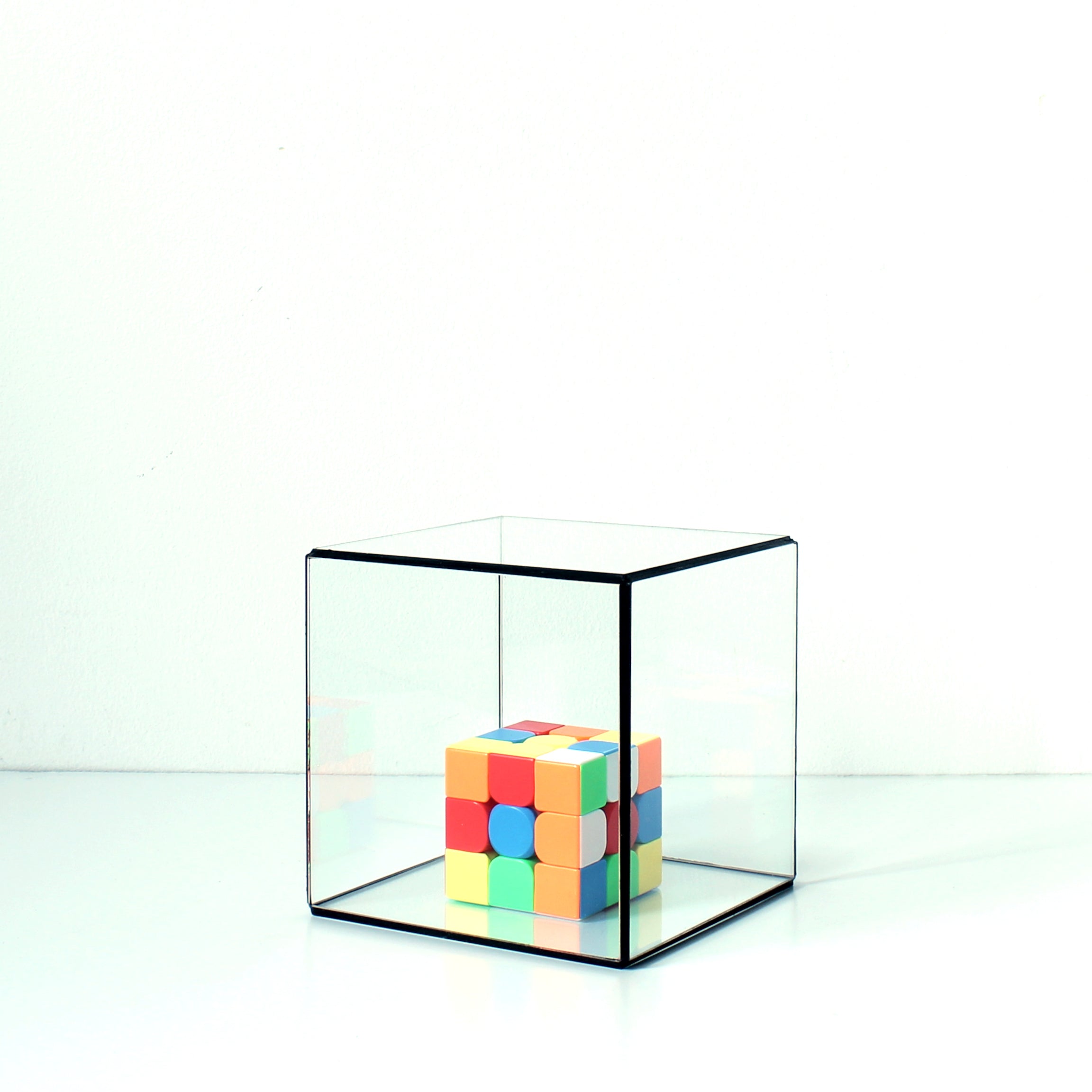 Glass Cube Showcase, Square Glass Display Case, Jewelry Display Box, Photo Box, Sculpture Case, Collectibles Storage, Wedding Decor, Custom Sizes Available