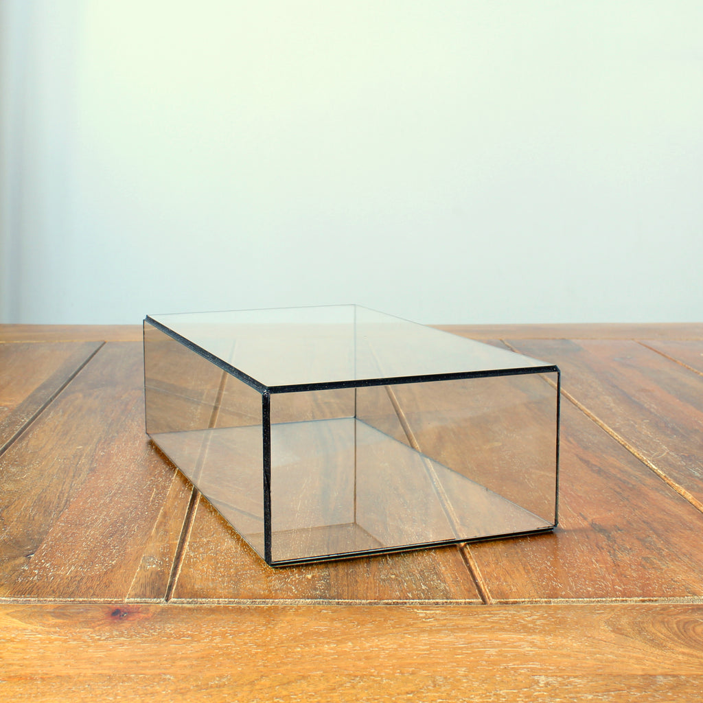 Glasvitrine – Rechteckige Glasvitrine für Schmuck, Sammlerstücke, Fotos & Skulpturen