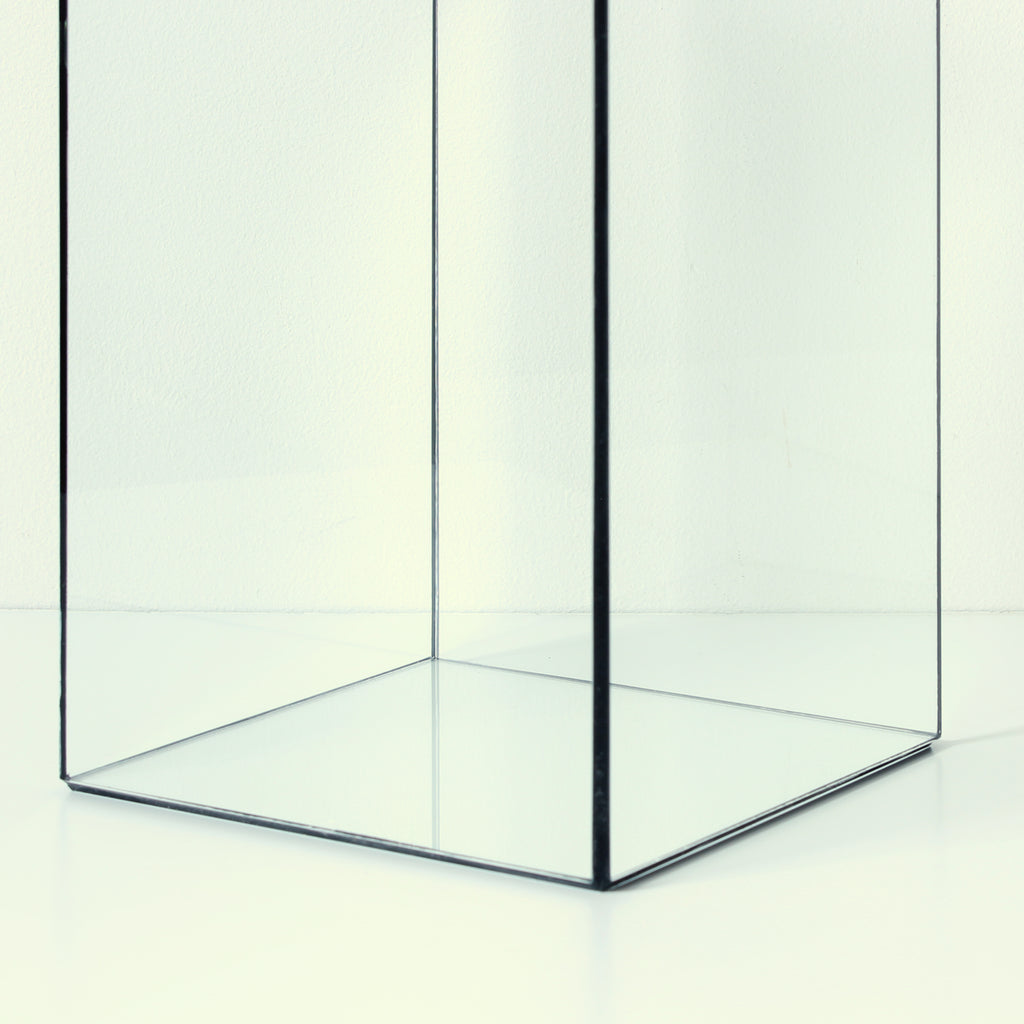 Glass Display Case – Rectangular Glass Showcase for Jewelry, Collectibles, Photos & Sculptures