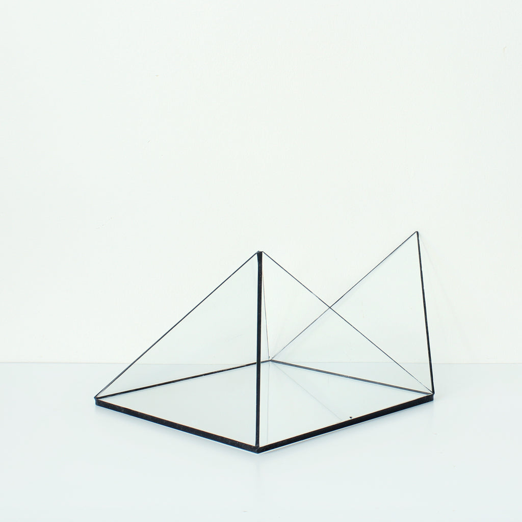 Glass Pyramid Display Case – Crystal & Jewelry Display