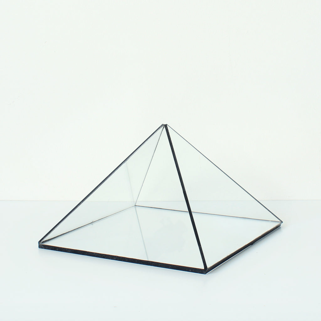 Glass Pyramid Display Case – Crystal & Jewelry Display