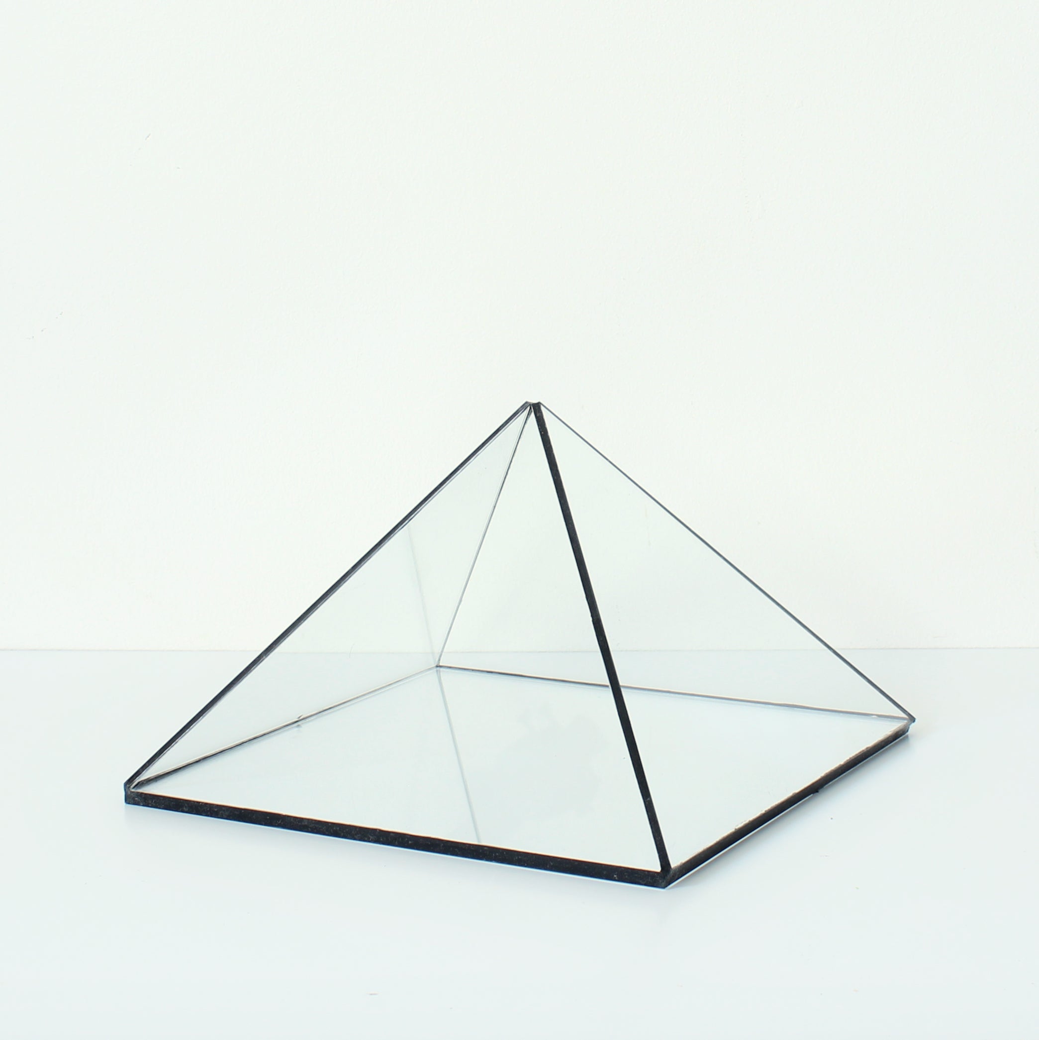 Glass Pyramid Display Case – Crystal & Jewelry Display