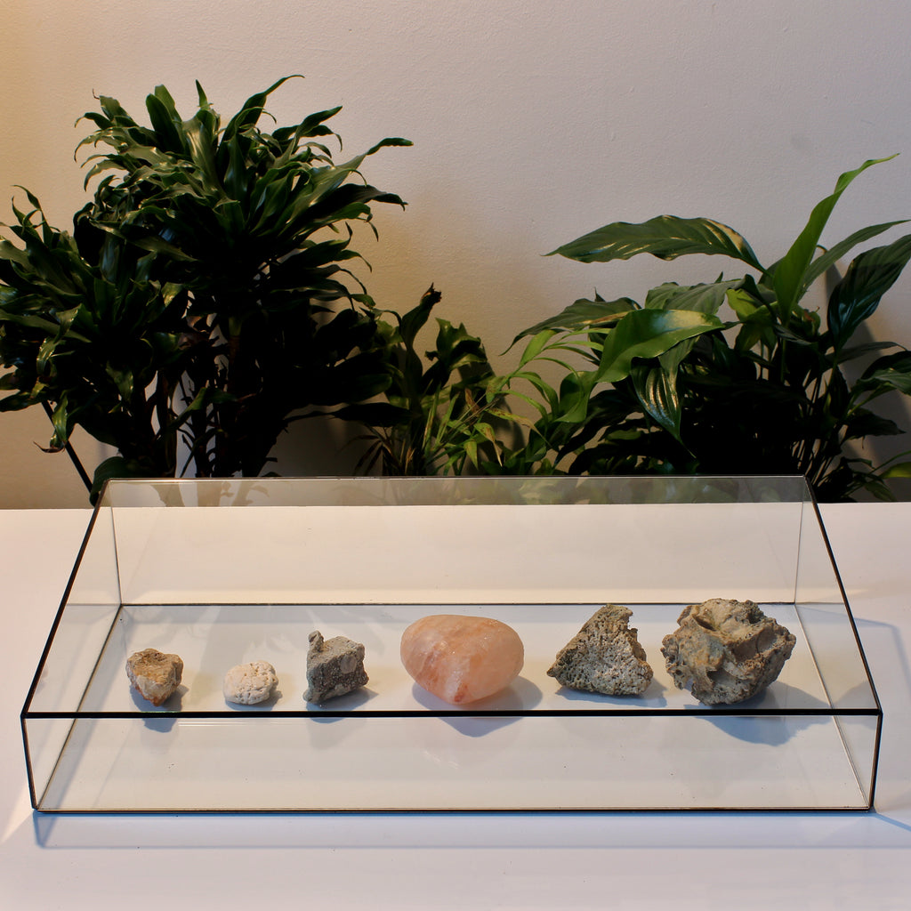 Sloped Glass Display Case – Glass Showcase for Jewelry & Collections