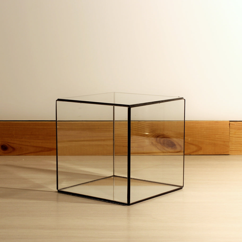 Glass Cube Showcase, Square Glass Display Case, Jewelry Display Box, Photo Box, Sculpture Case, Collectibles Storage, Wedding Decor, Custom Sizes Available