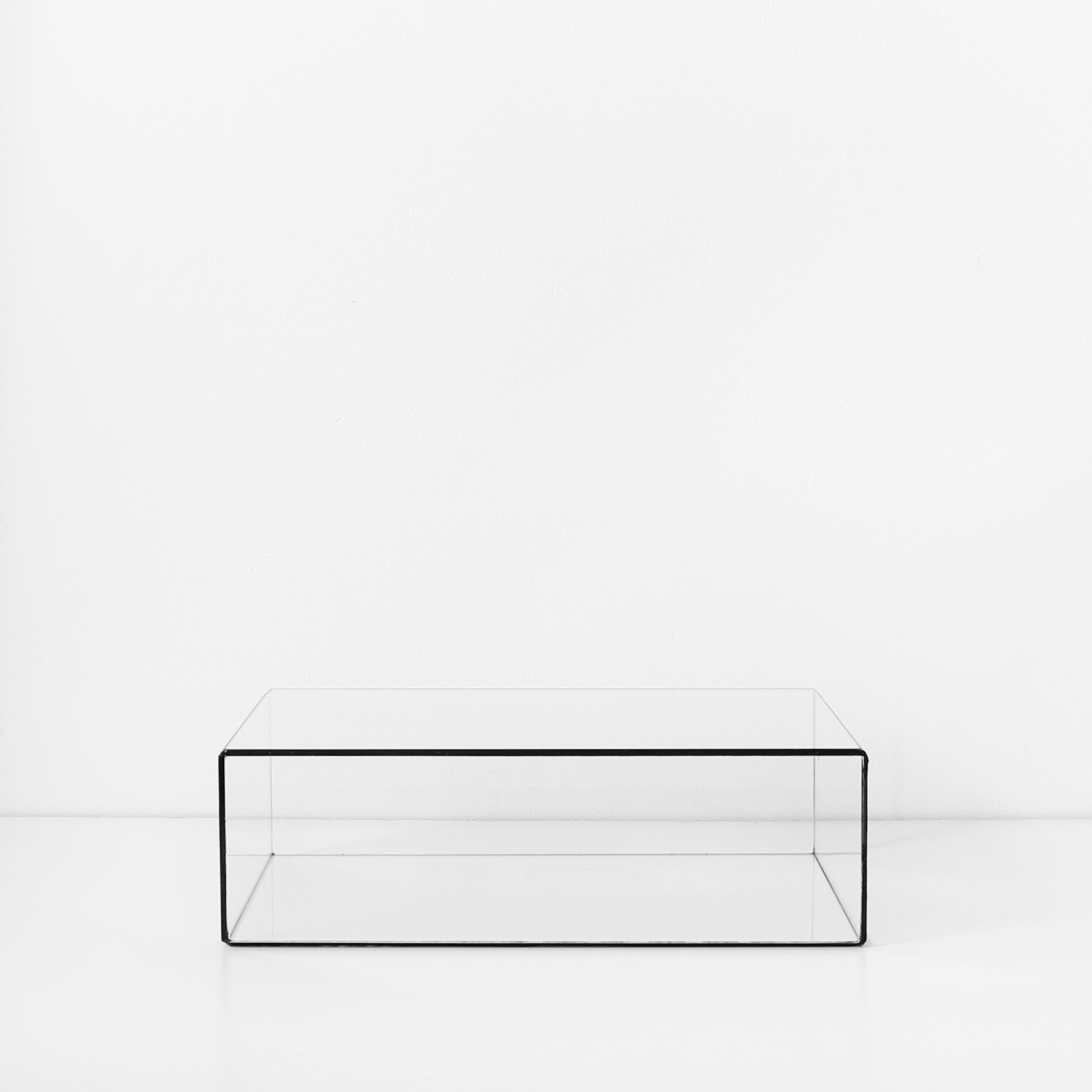 Glasvitrine – Rechteckige Glasvitrine für Schmuck, Sammlerstücke, Fotos & Skulpturen
