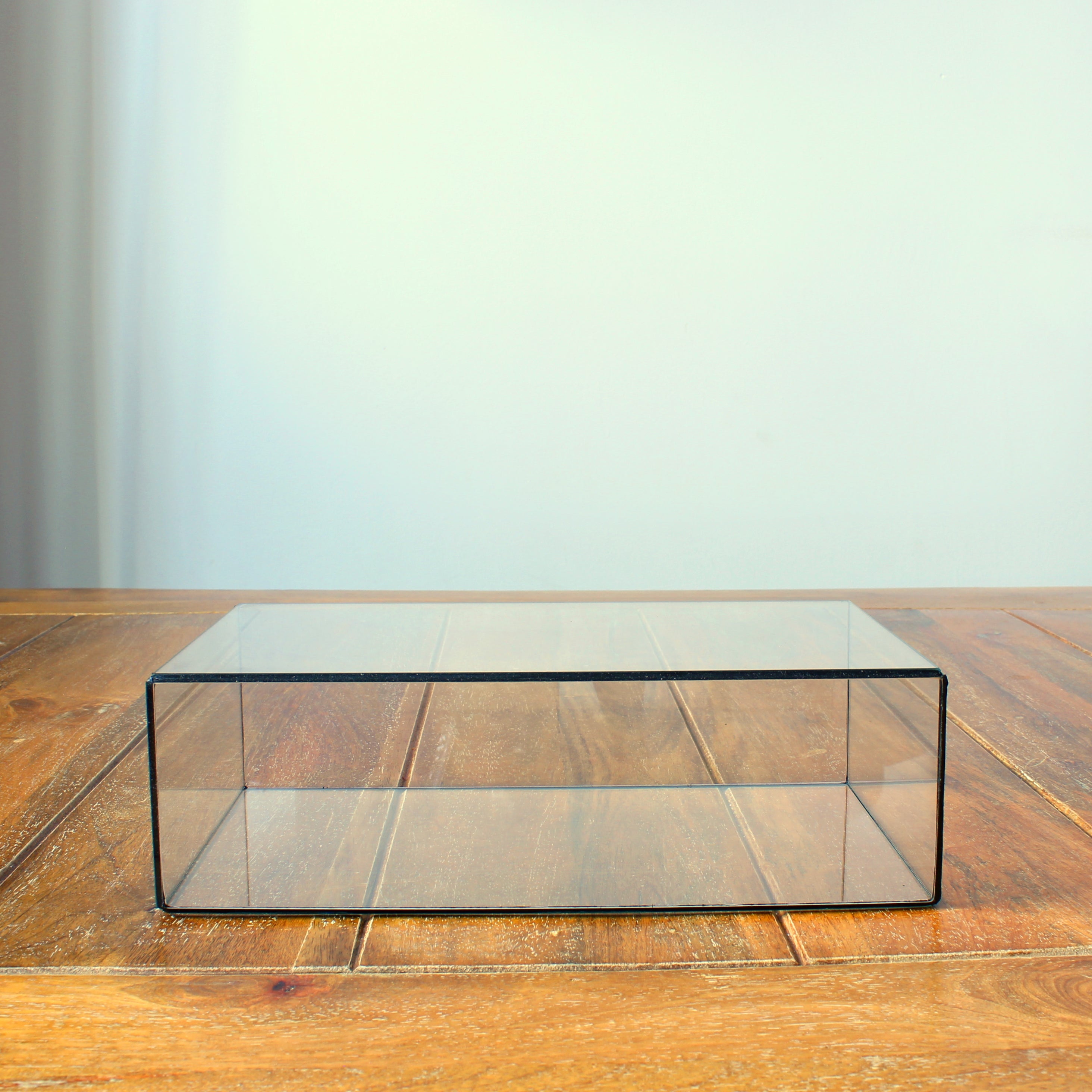Glasvitrine – Rechteckige Glasvitrine für Schmuck, Sammlerstücke, Fotos & Skulpturen