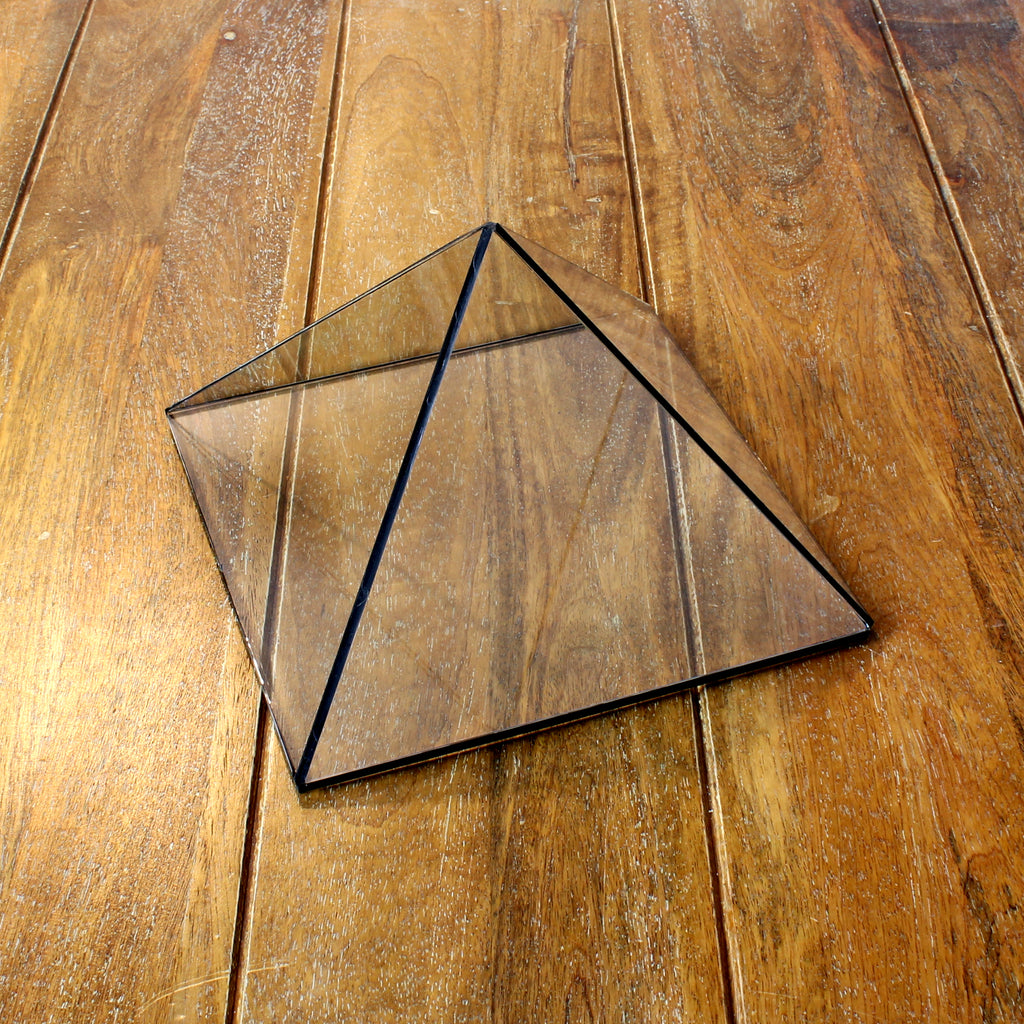 Glass Pyramid Display Case – Crystal & Jewelry Display