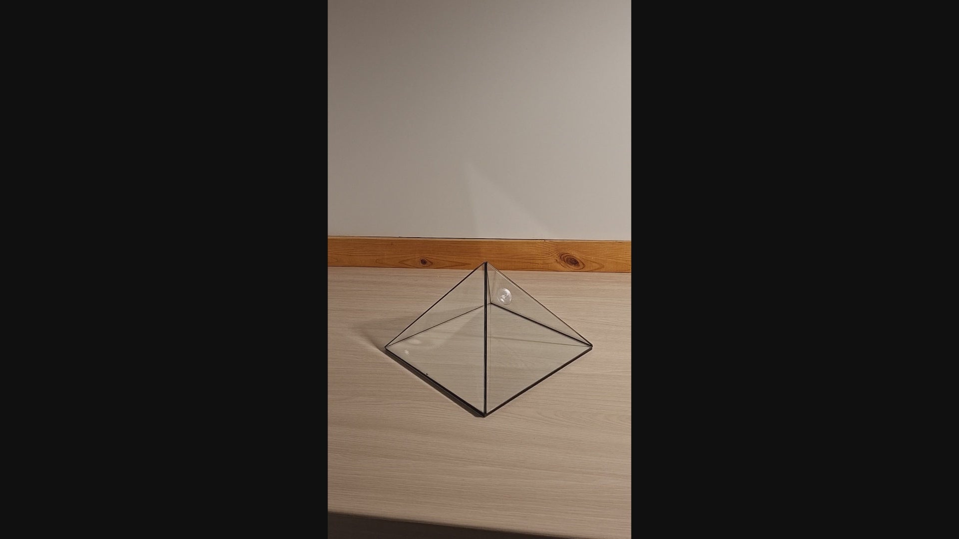 Glass Pyramid Display Case – Crystal & Jewelry Display