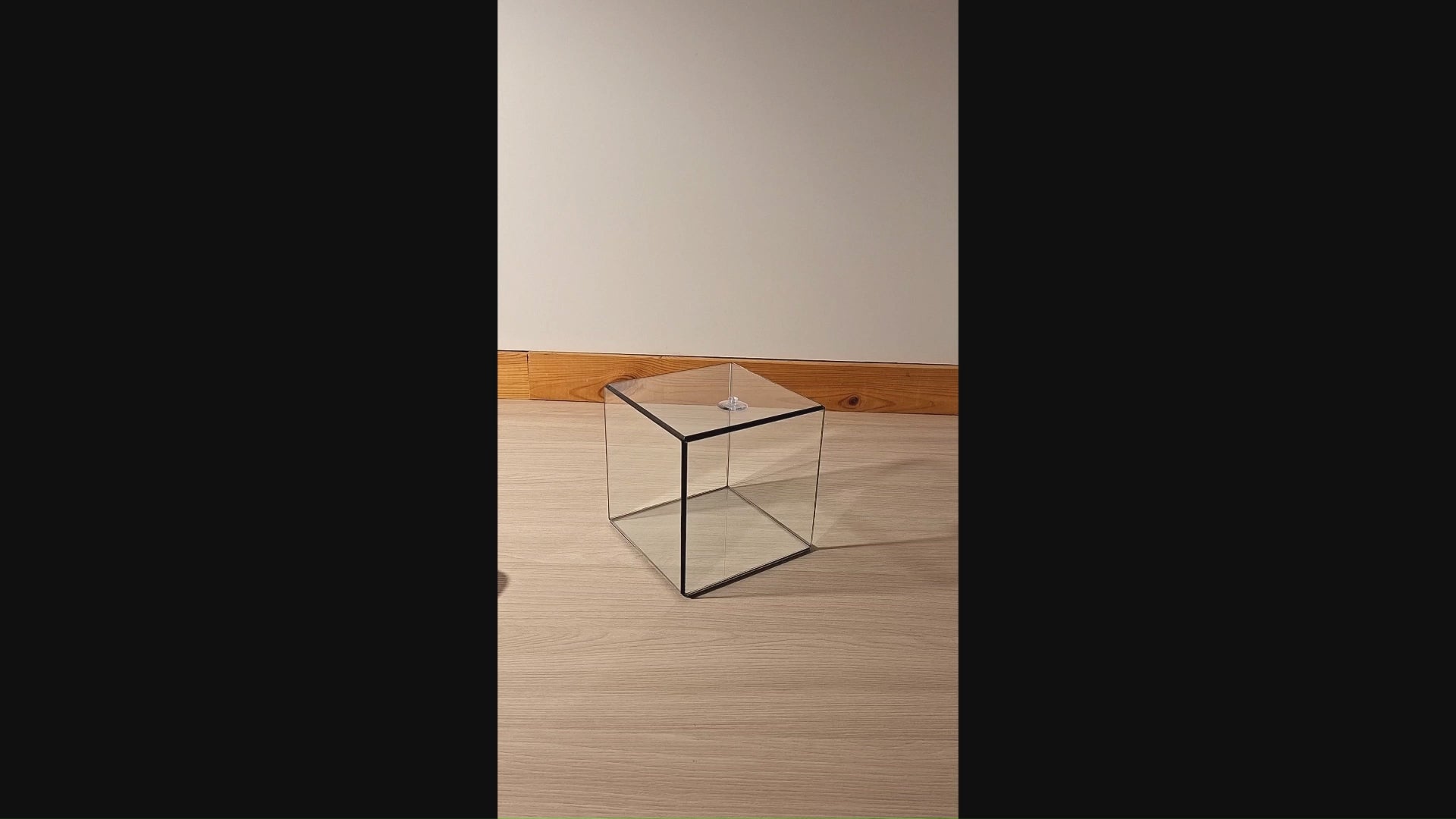 Glasvitrine – Rechteckige Glasvitrine für Schmuck, Sammlerstücke, Fotos & Skulpturen