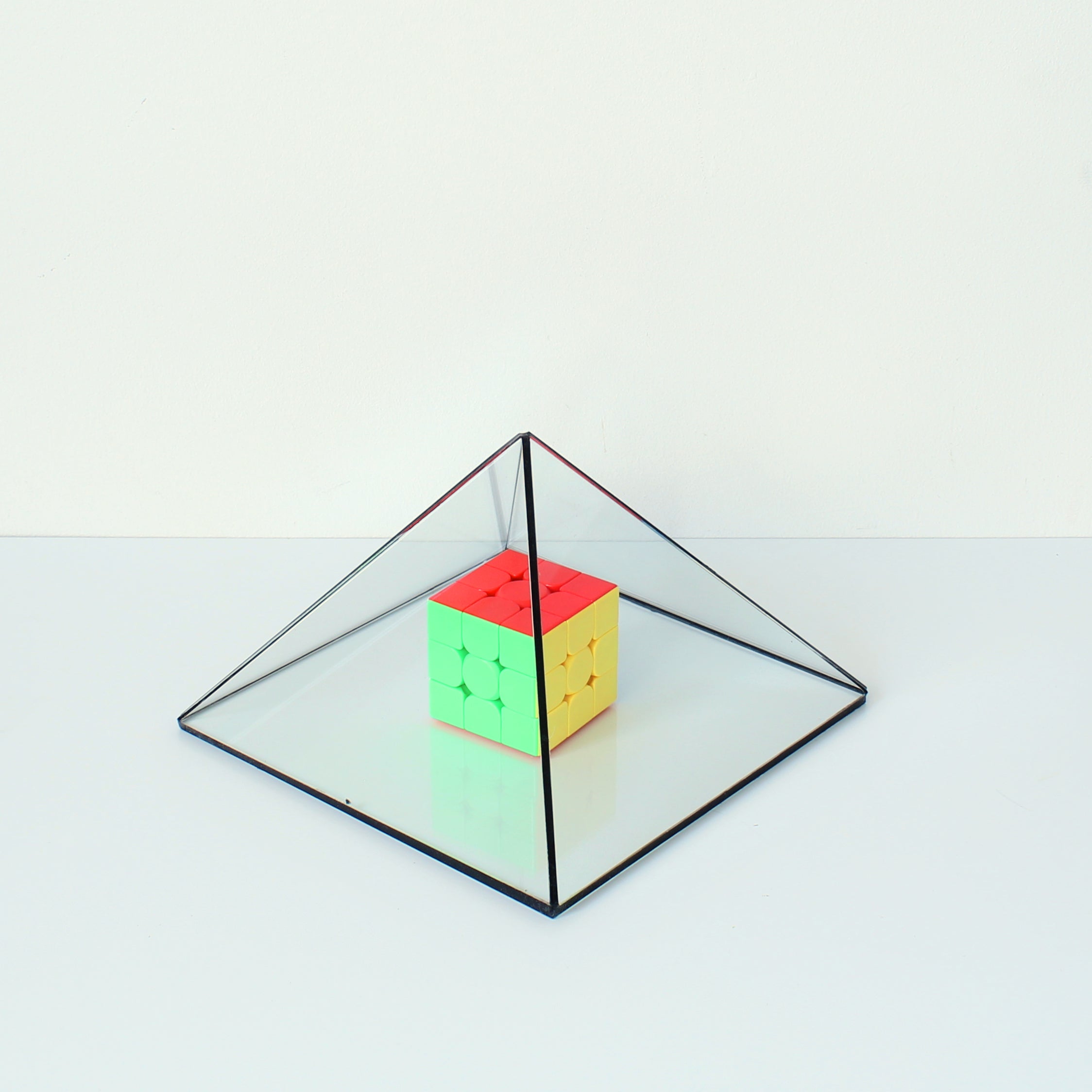Glass Pyramid Display Case – Crystal & Jewelry Display