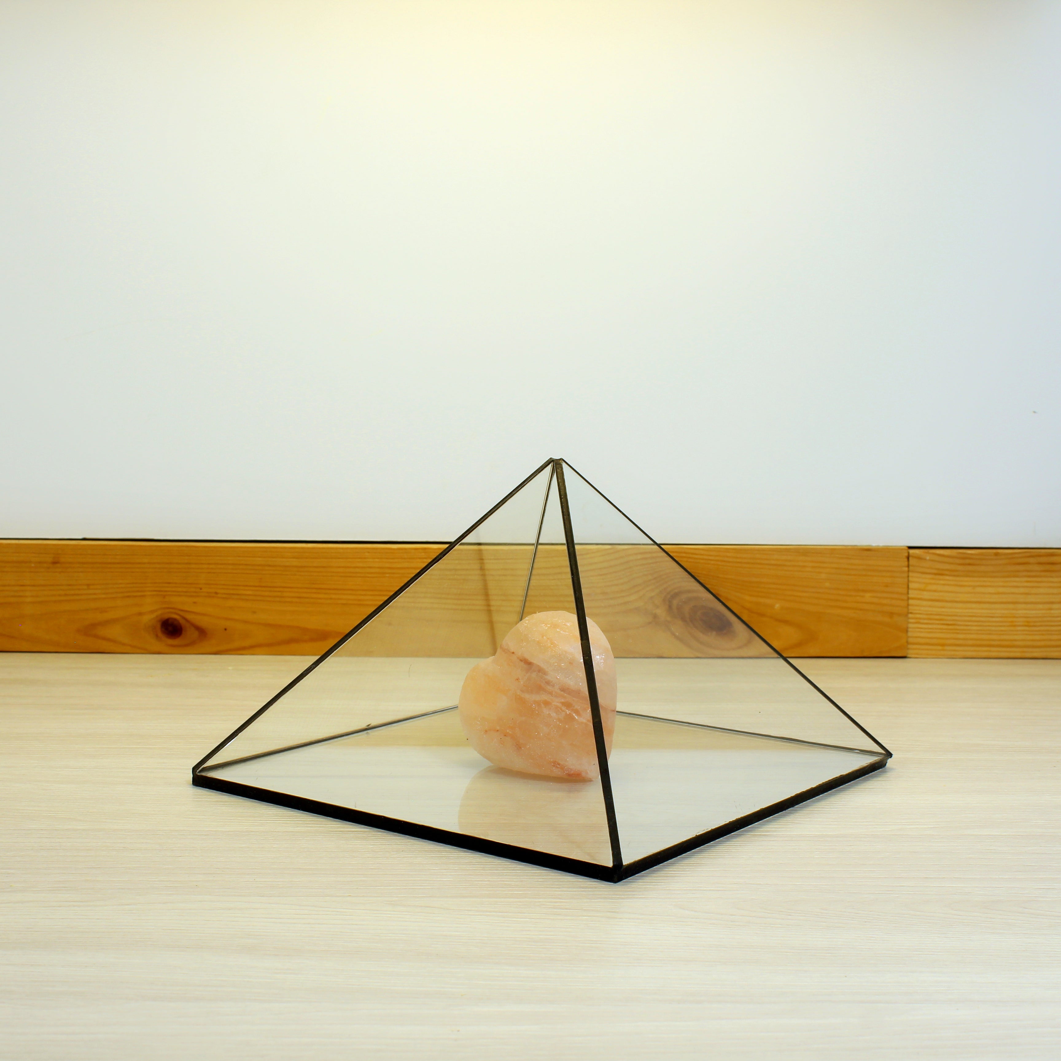 Glass Pyramid Display Case – Crystal & Jewelry Display