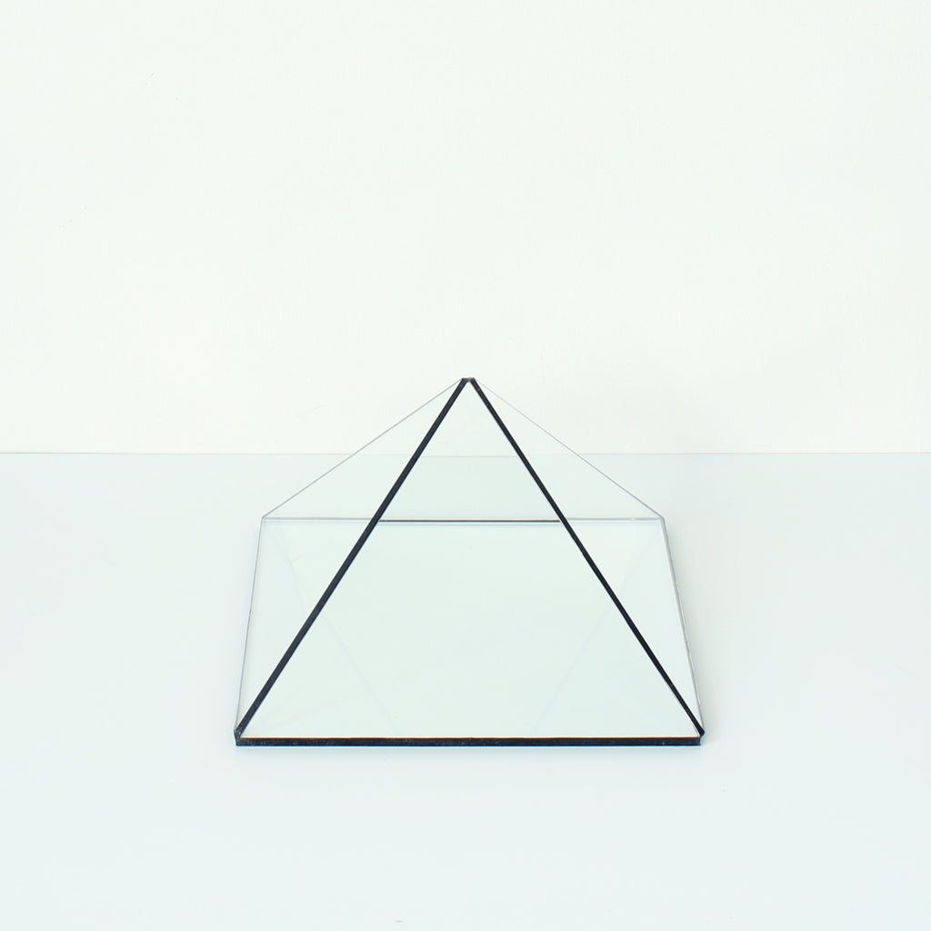 Glass Pyramid Display Case – Crystal & Jewelry Display