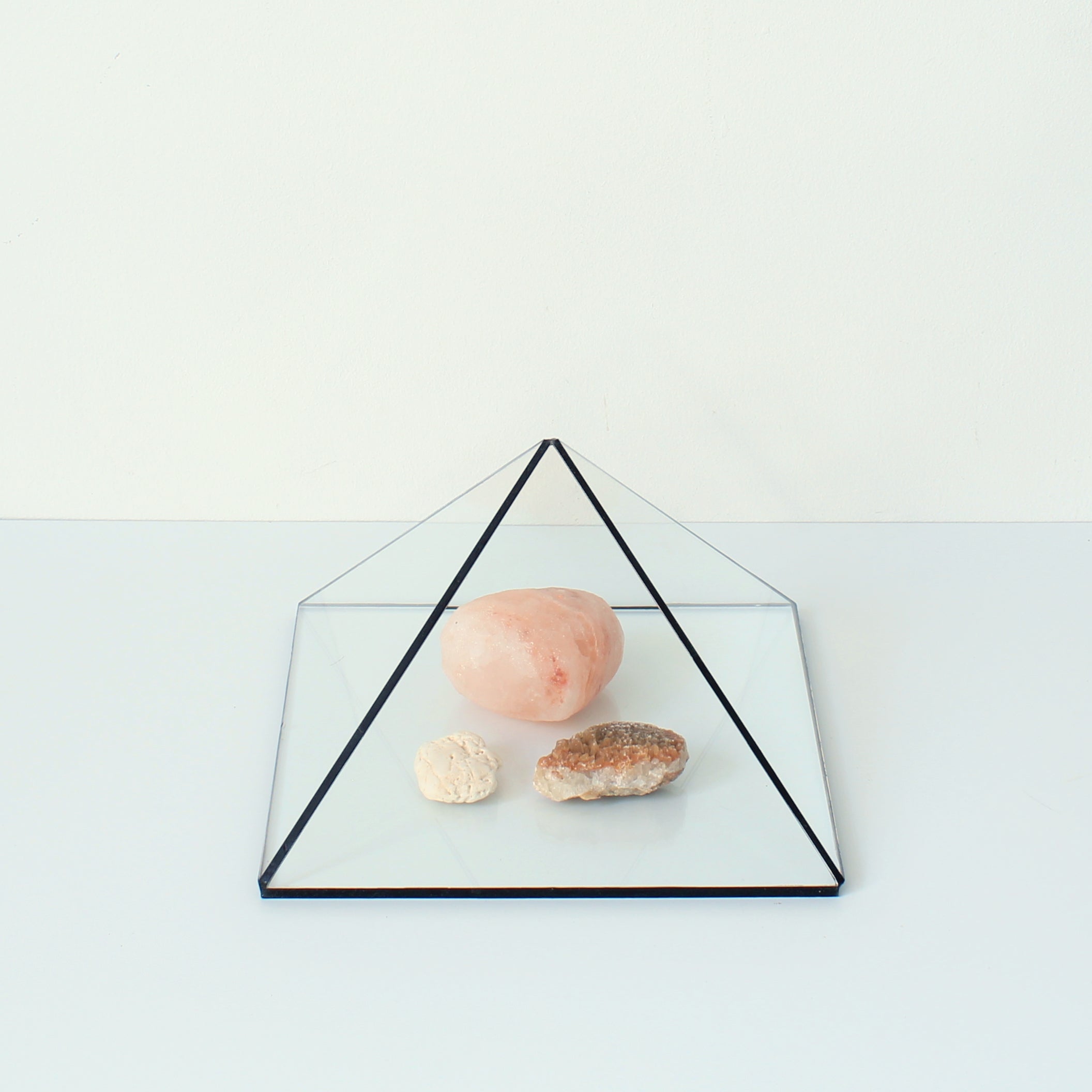 Glass Pyramid Display Case – Crystal & Jewelry Display