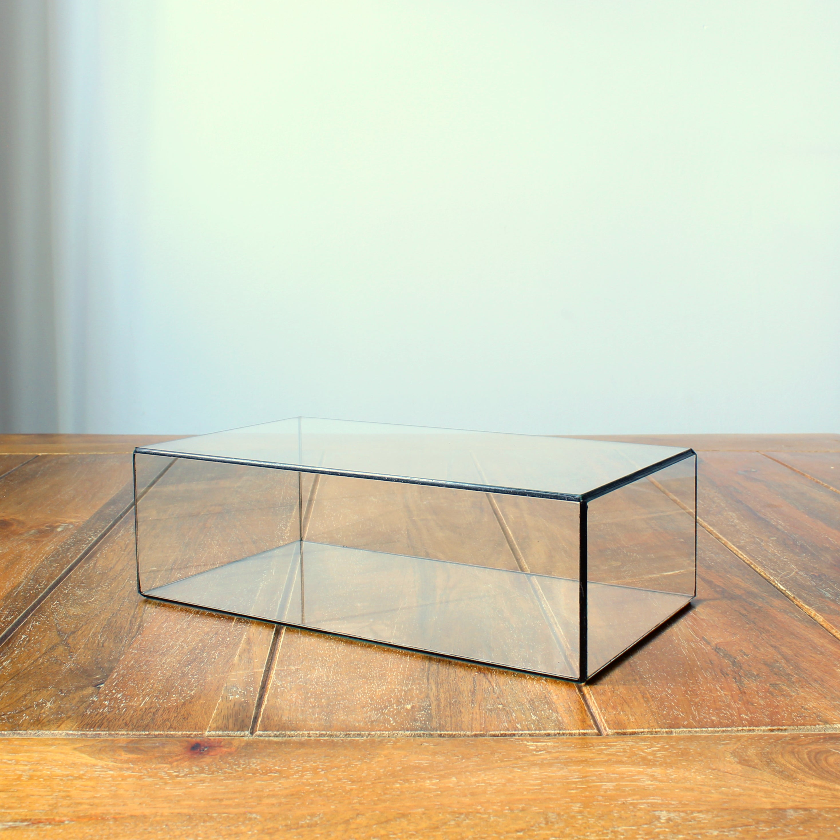 Glasvitrine – Rechteckige Glasvitrine für Schmuck, Sammlerstücke, Fotos & Skulpturen