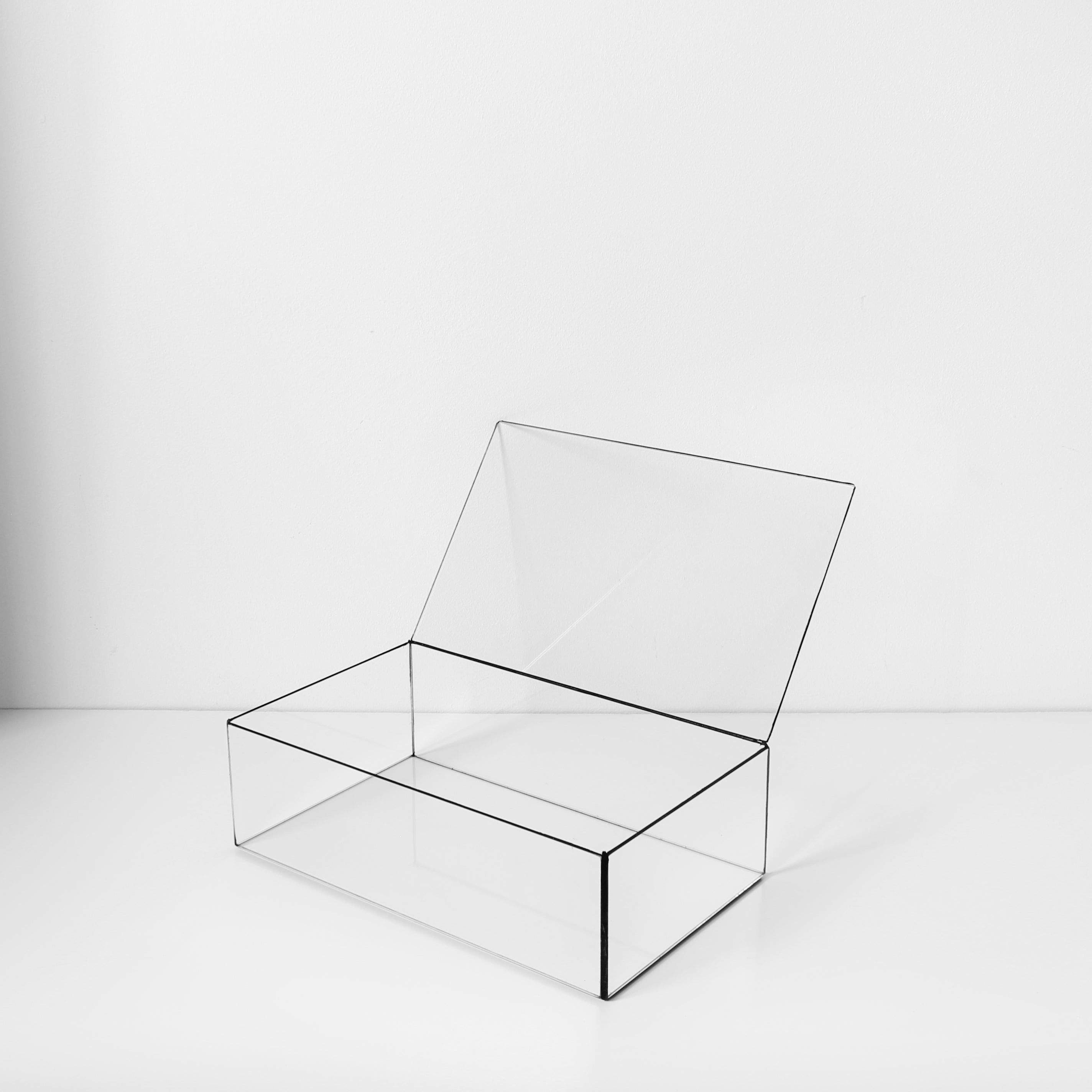 Glasvitrine – Rechteckige Glasvitrine für Schmuck, Sammlerstücke, Fotos & Skulpturen