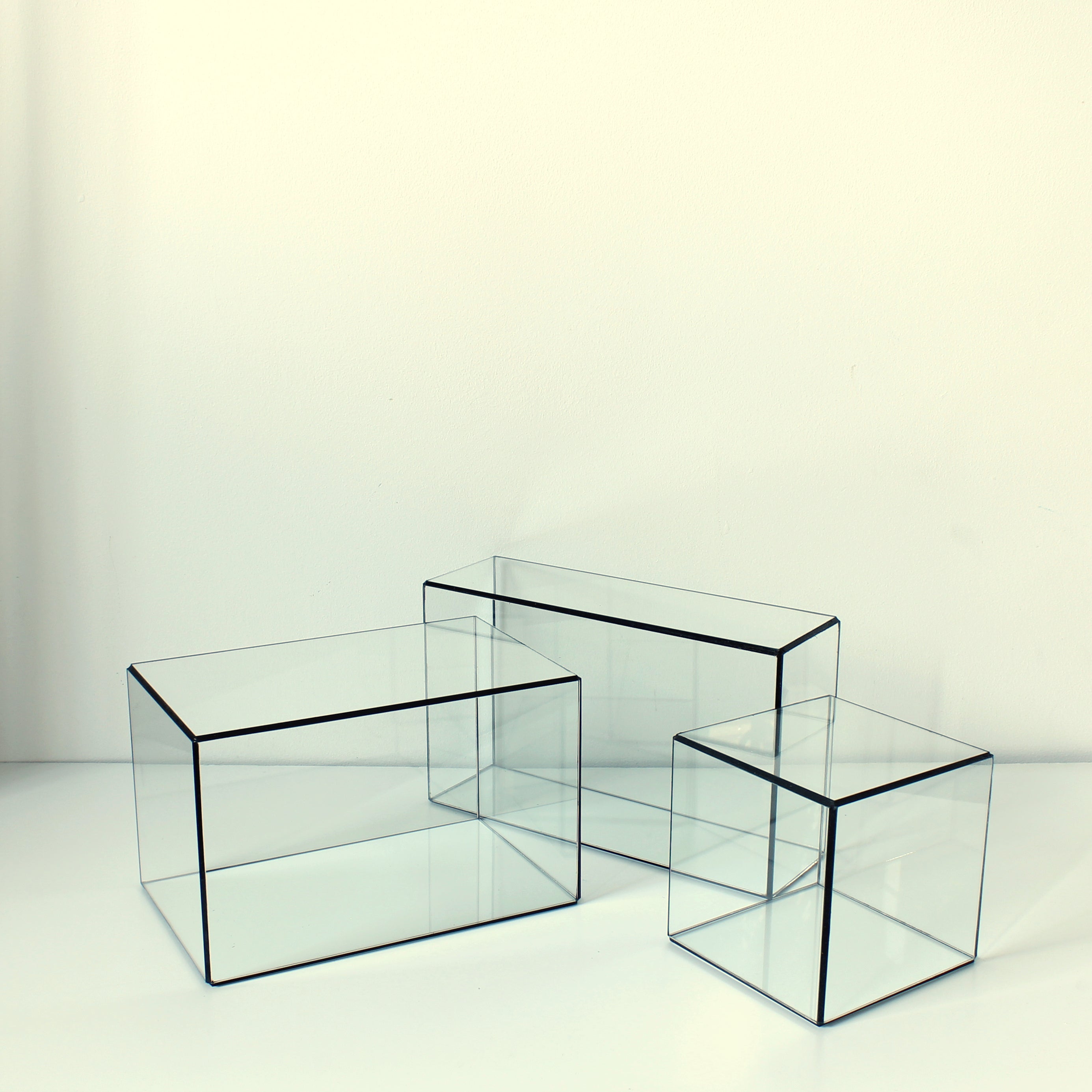 Glasvitrine – Rechteckige Glasvitrine für Schmuck, Sammlerstücke, Fotos & Skulpturen