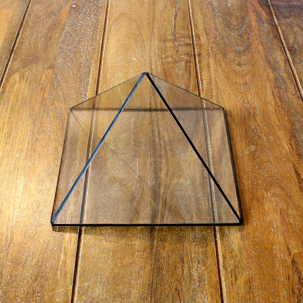 Glass Pyramid Display Case – Crystal & Jewelry Display