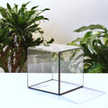 Glass Cube Showcase, Square Glass Display Case, Jewelry Display Box, Photo Box, Sculpture Case, Collectibles Storage, Wedding Decor, Custom Sizes Available