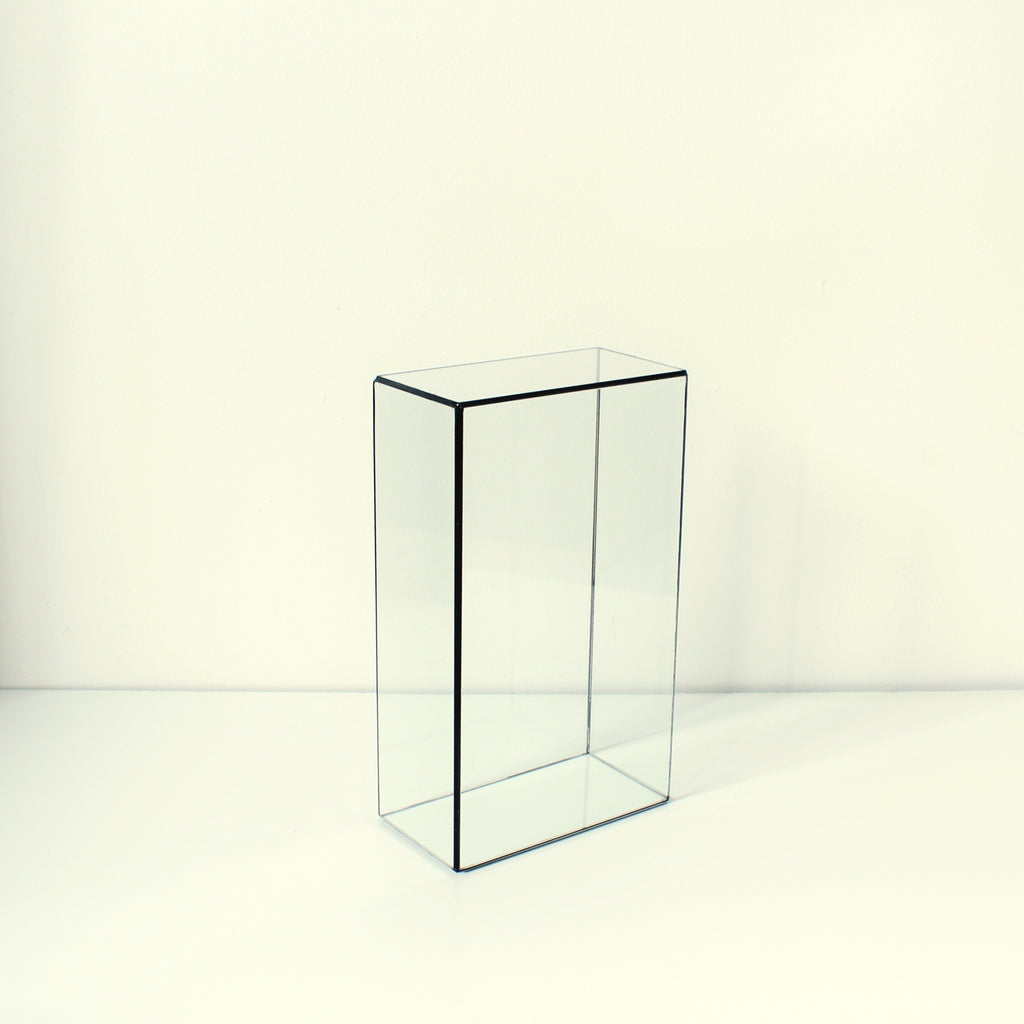 Glass Display Case – Rectangular Glass Showcase for Jewelry, Collectibles, Photos & Sculptures
