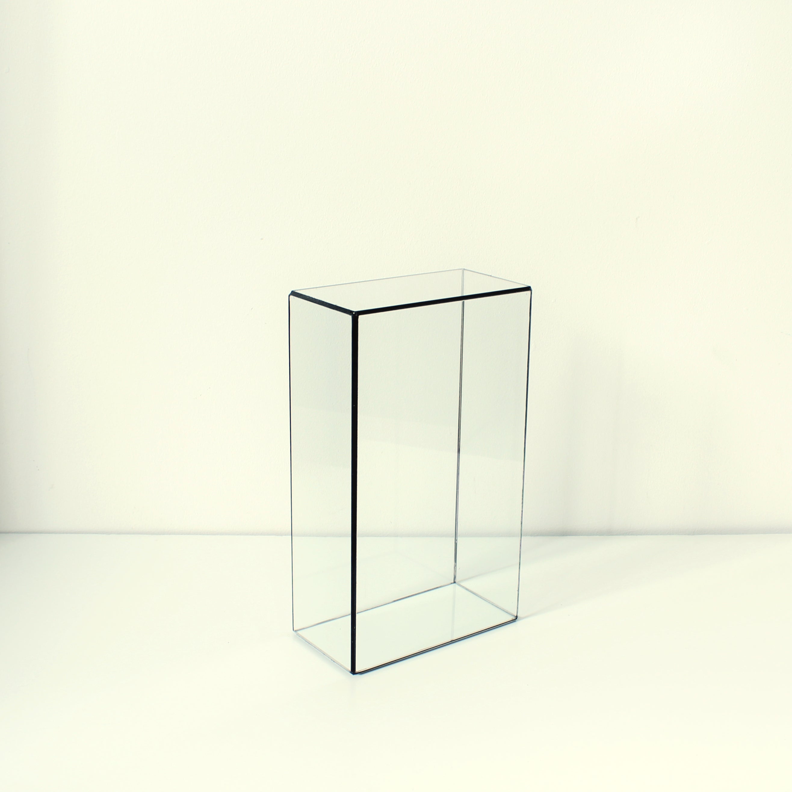Glass Display Case – Rectangular Glass Showcase for Jewelry, Collectibles, Photos & Sculptures
