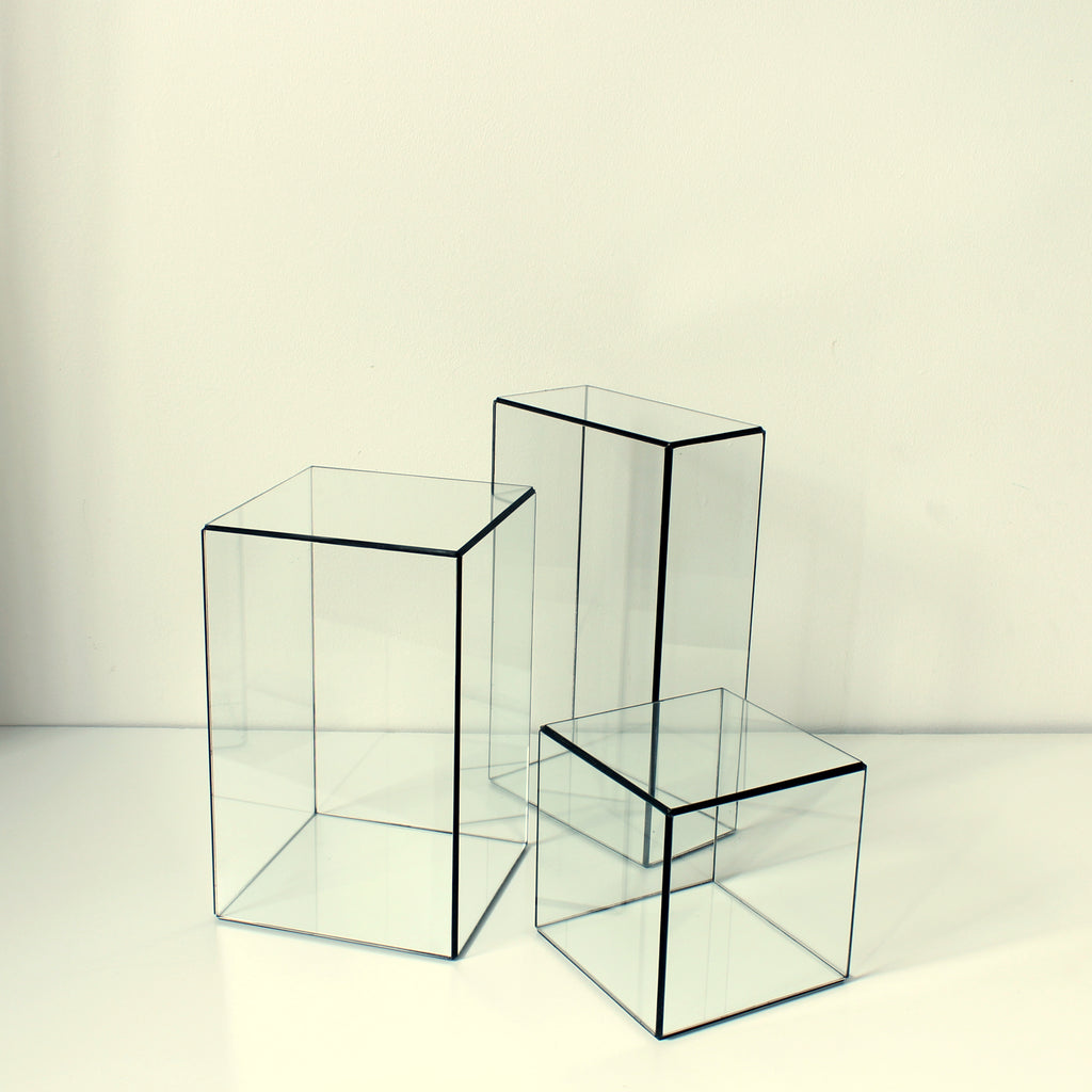 Glass Display Case – Rectangular Glass Showcase for Jewelry, Collectibles, Photos & Sculptures
